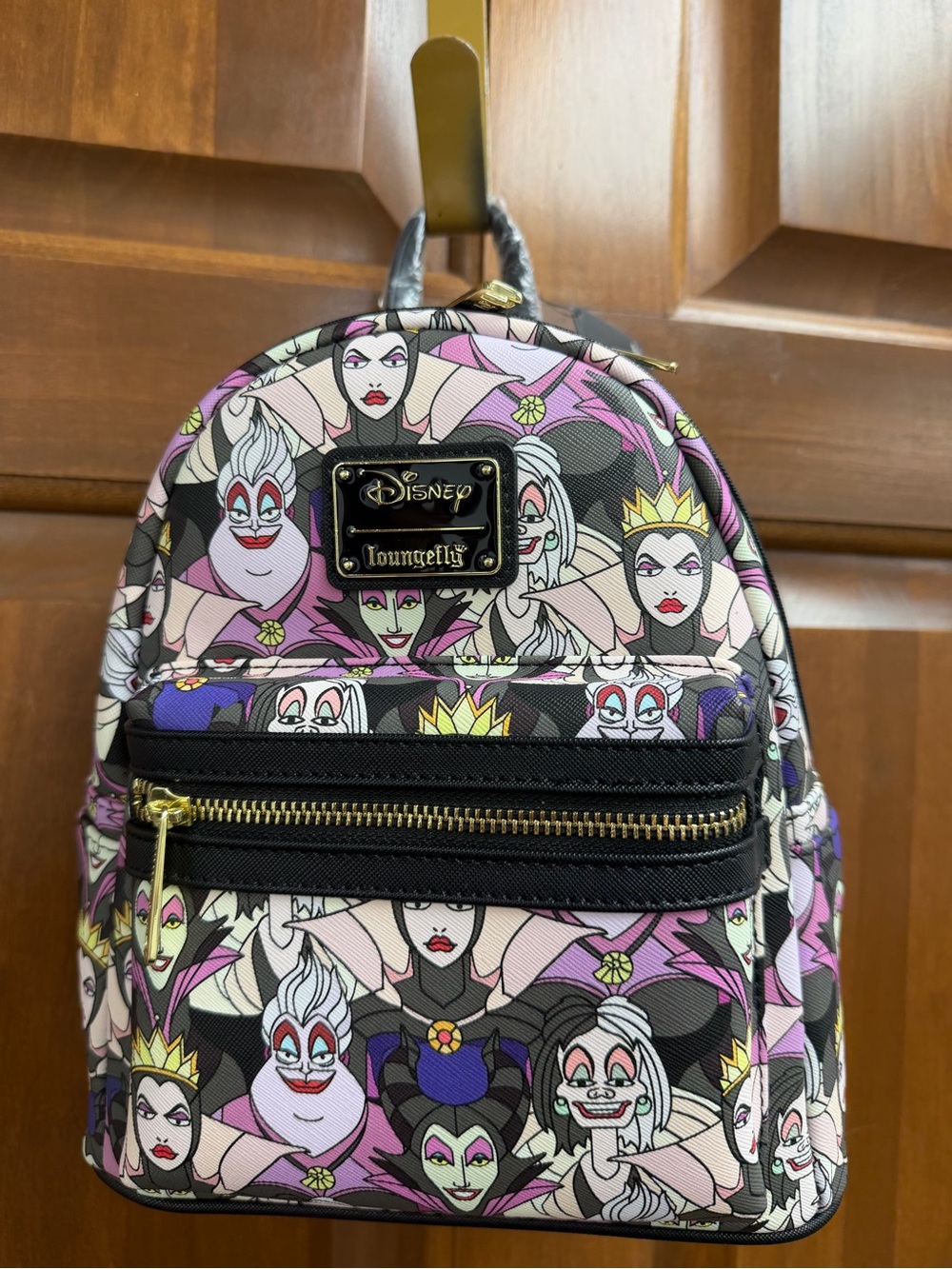 Loungefly Disney Villains Mini Backpack – Pink, Black & Purple